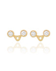 Bela - Ear Jacket 3 Diamonds