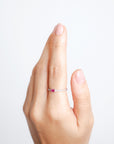 Gilda - Mini Ruby Solitaire Ring