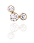 Bela - Ear Jacket 3 Diamonds Set
