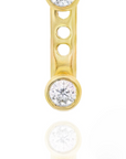 Vera- Diamond Bezel Earrings with Earjacket Set