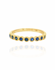 Barb Ring Bezel Sapphire Ring