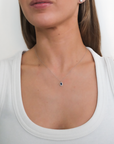 Vega Oval Sapphire Necklace