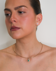Amelia Emerald Bezel Charm