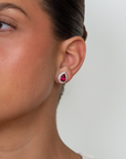 Gigi Rubillite Earring Pear