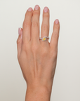 Brooke Yellow Diamond Wrap Pear Ring
