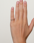 Milena Emerald Bezel Half Pinky Band