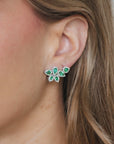 Fer - Original Emerald Leaves Earrings