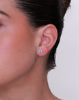 Onda - Marquise Emerald Diamond Earrings