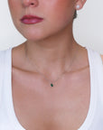 Roma - Pear shape emerald necklace