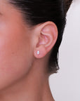 Marquise solitaire studs .50