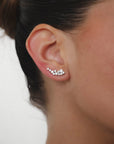 Luca - Diamond Climber Earrings