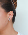 Sienna - Emerald Hoop