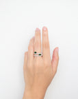 Sofia - Green Tourmaline Doble Ring