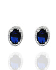 Felix - Oval Sapphire Earrings