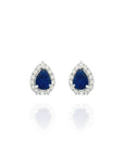 Romina Pear Sapphire Earrings