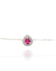 Karen - Ruby Drop Bracelet