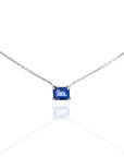 Zoe - Solitaire Sapphire Necklace