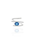 Sara - Blue Sapphire Triple Ring