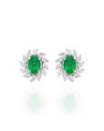 Leonor - Fancy Shape Emerald Earring