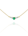 Bianca -Smile Diamond Oval Emerald