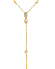 Luna- Two in One Diamond Bezel Necklace