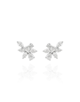 Lua - Full Stone Flower Cluster Earrings