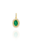 Amelia Emerald Bezel Charm
