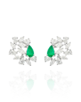 Leny Cluster Diamond Emerald