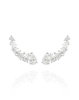 Diana Pear Climber Drop Earrings