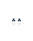 Alma- Sapphire Mini Trebol Piercing Pair
