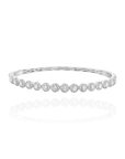 Elina- Round Diamond Halo Bangle