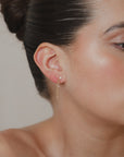 Kaia - 4 Diamonds Chain Earring