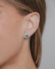 Regina - Emerald Square Earrings