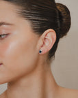 Felix - Oval Sapphire Earrings