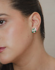 Aura - Emerald & Diamond Leaves Earring
