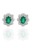 Grace - Emerald Floral Earring