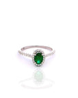 Ines - Oval Emerald Ring
