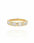 Milena Emerald Bezel Half Pinky Band