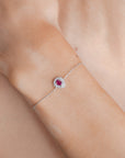 Karen - Ruby Drop Bracelet