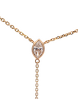 Nina - Emerald & Diamond Layer Necklace