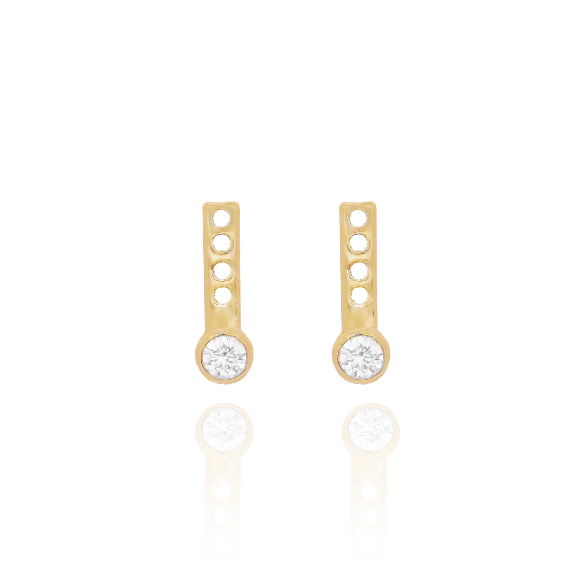 Vera - Diamond Bezel Earjacket