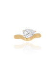 Mossa - Curved Pear Diamond Ring