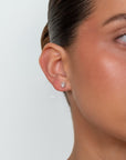 Bianca - Oval Diamond Stud