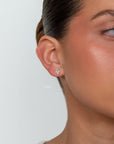 Bianca - Oval Diamond Stud