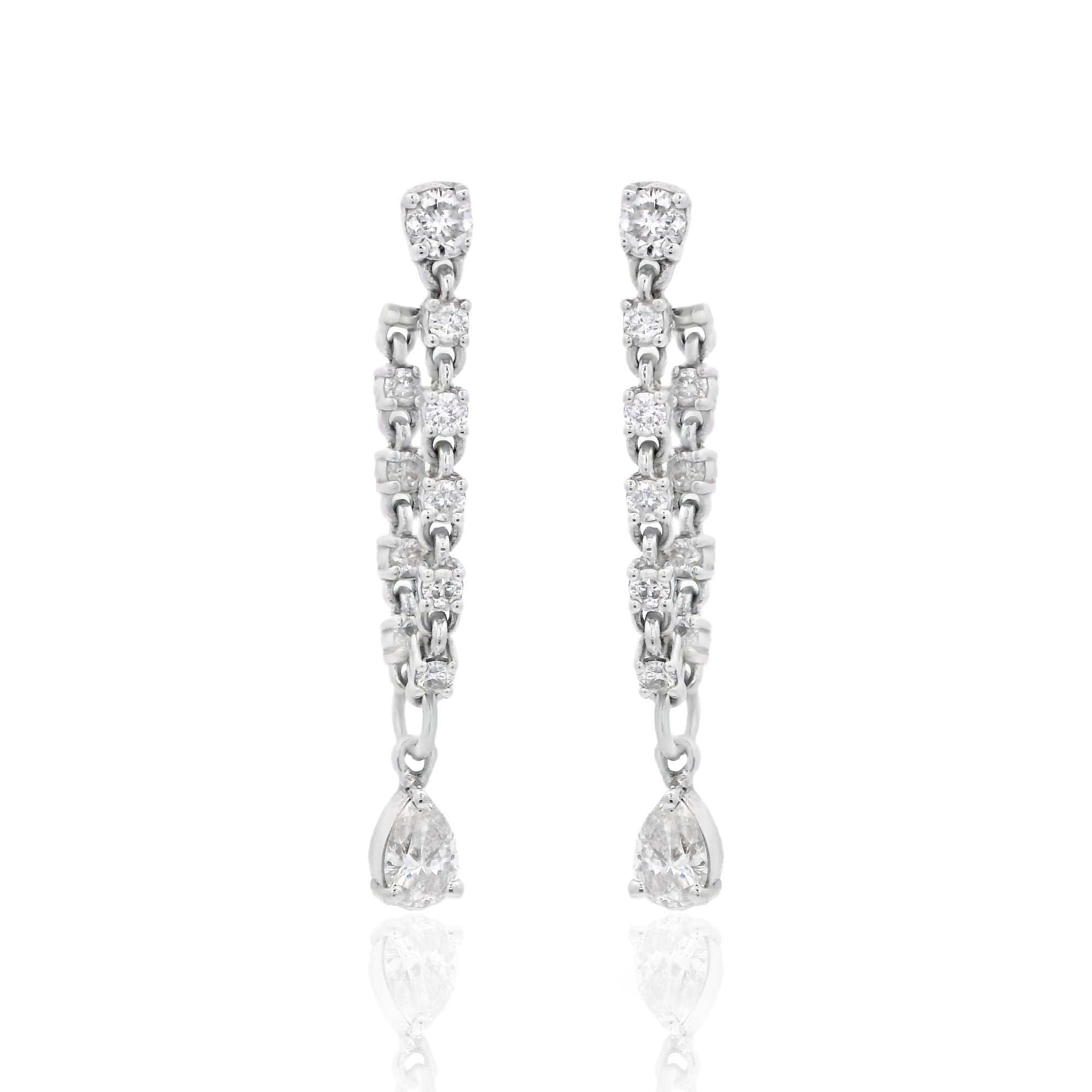 Nola - Diamond Dangle Earrings