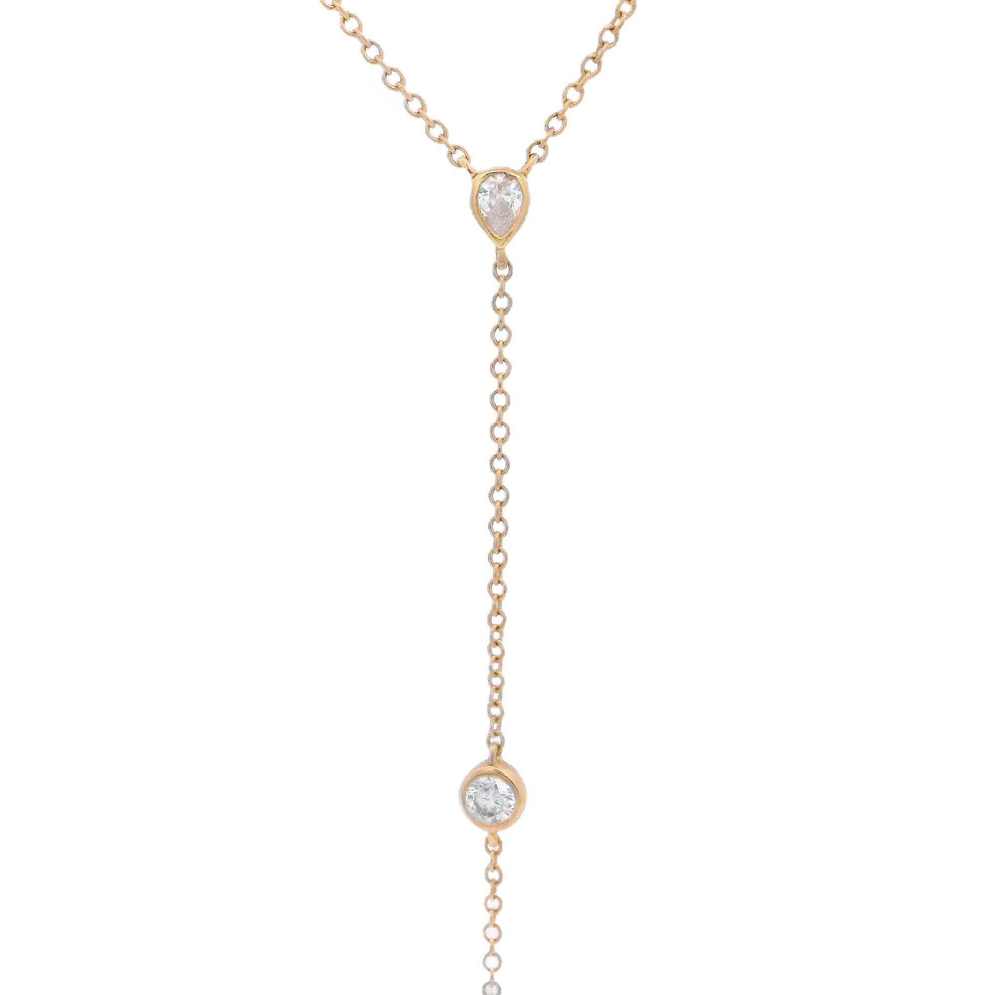 Isola - Mini Bezel Diamond Necklace