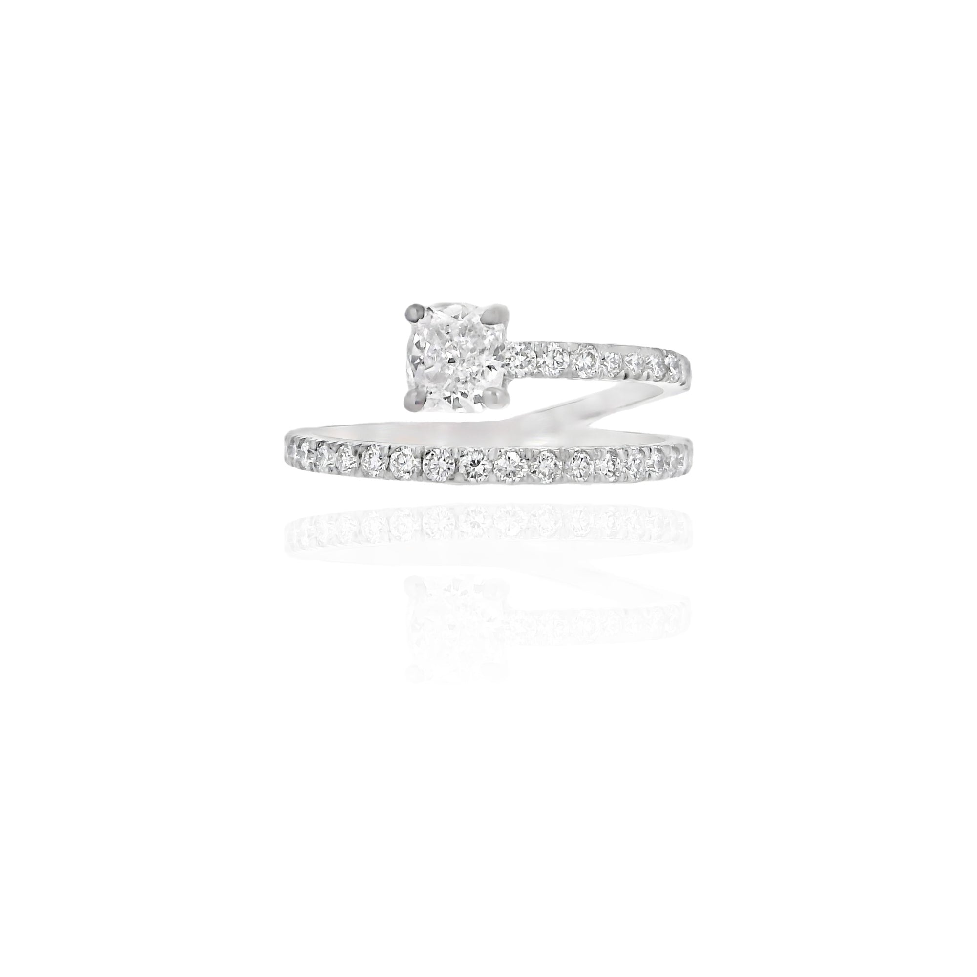 Vitt - Diamond Cushion Wrap Ring