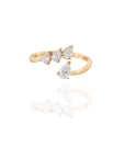 Sole - Wrap Diamond 4 Pear Ring