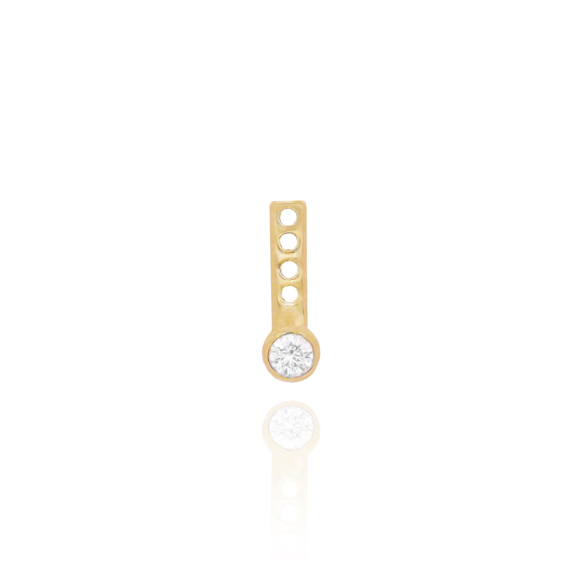 Vera - Diamond Bezel Earjacket