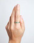 Constanza - Emerald and Diamond Band